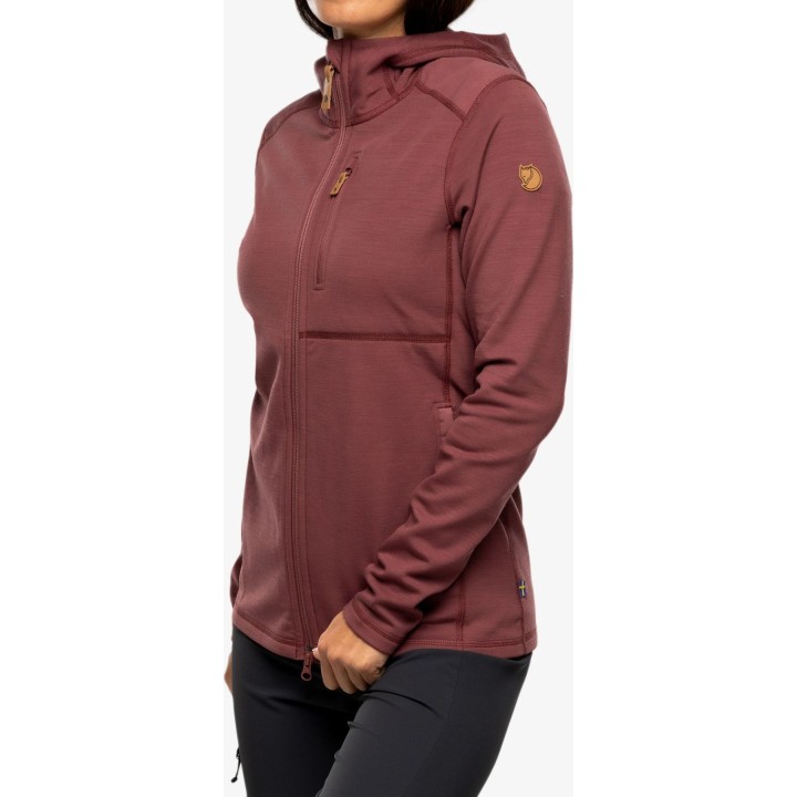 Sweat à capuche en polaire Fjällräven Keb pour femme, couleur Mesa Purple, taille XS