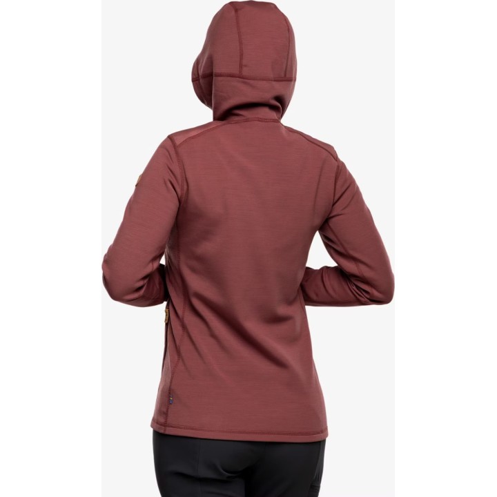Sudadera con capucha de forro polar Fjällräven Keb para mujer, color púrpura Mesa, talla XS