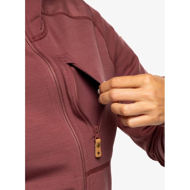 Sweat à capuche en polaire Fjällräven Keb pour femme, couleur Mesa Purple, taille XS