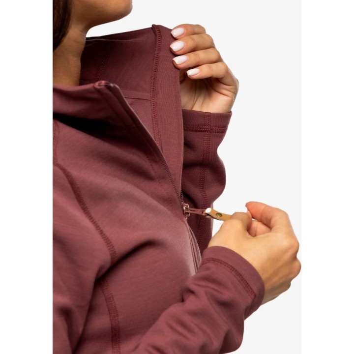 Sudadera con capucha de forro polar Fjällräven Keb para mujer, color púrpura Mesa, talla XS