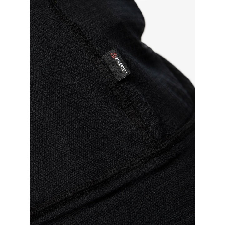 Turbat Ilma 3 Damen-Fleece-Hoodie mit durchgehendem Reißverschluss, Jet Black, Größe L