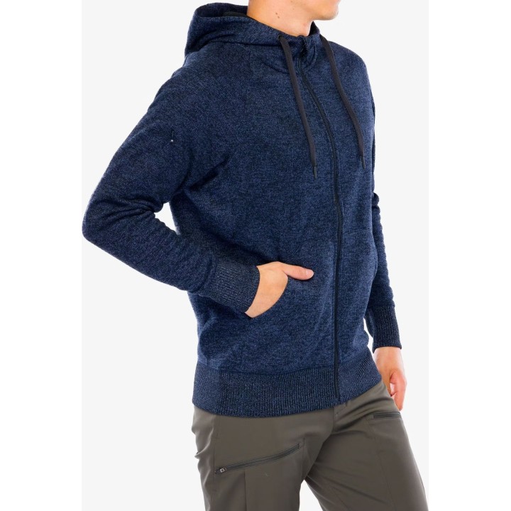 Sudadera con capucha Helikon-Tex Covert Tactical con cremallera completa, negra, talla M