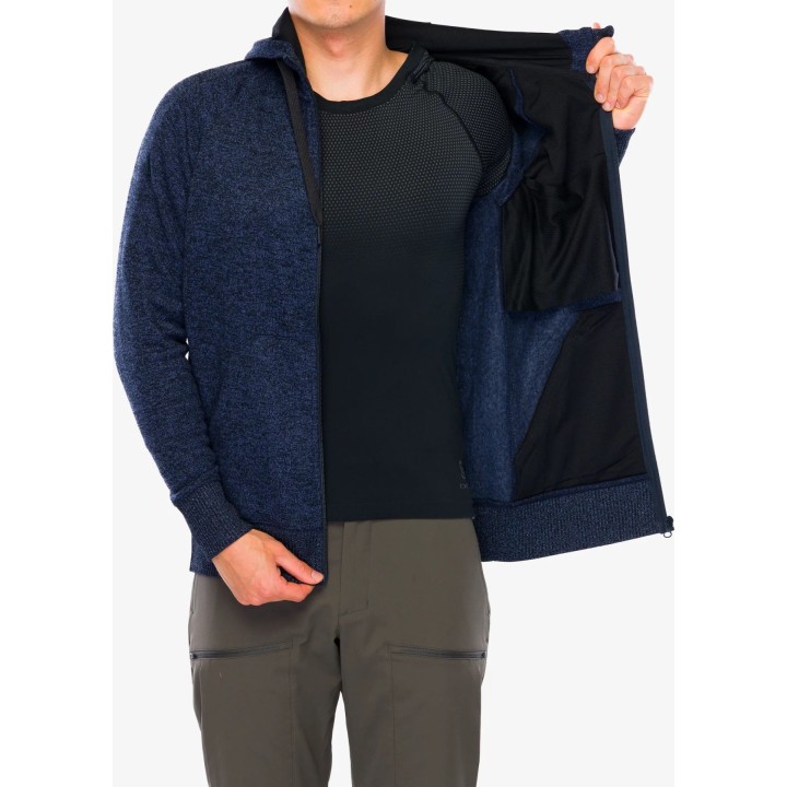 Sudadera con capucha Helikon-Tex Covert Tactical con cremallera completa, negra, talla M