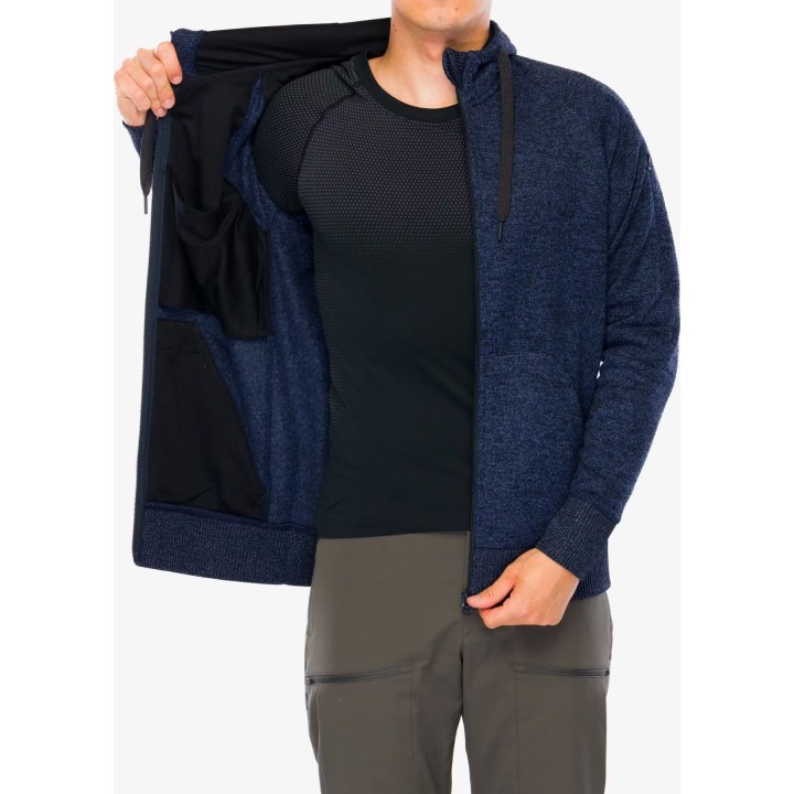 Sudadera con capucha Helikon-Tex Covert Tactical con cremallera completa, negra, talla M