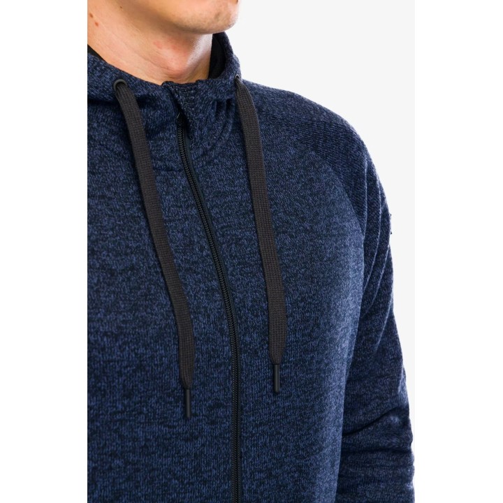 Sudadera con capucha Helikon-Tex Covert Tactical con cremallera completa, negra, talla M