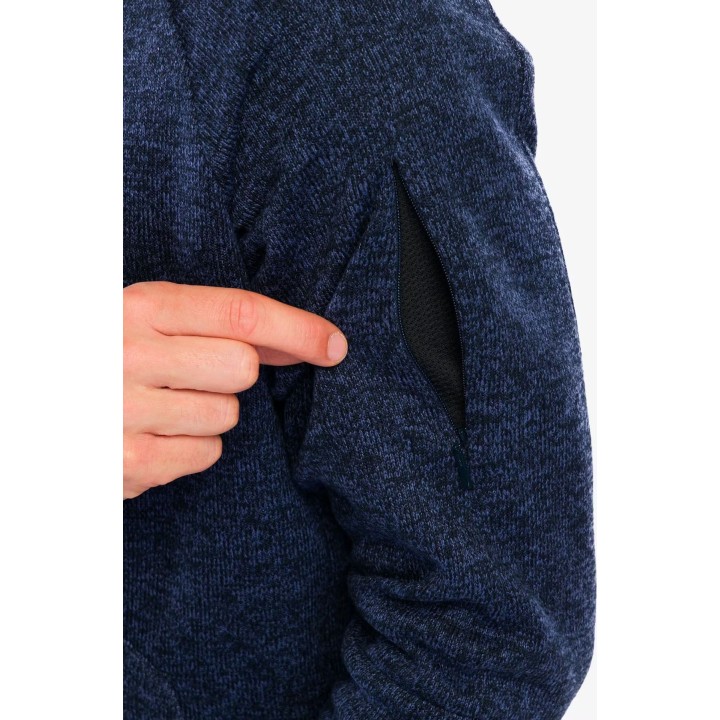 Sudadera con capucha Helikon-Tex Covert Tactical con cremallera completa, negra, talla M