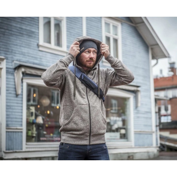 Sudadera con capucha Helikon-Tex Covert Tactical con cremallera completa, negra, talla M