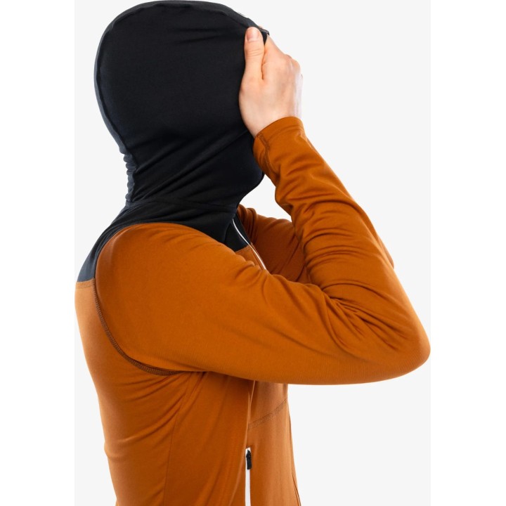 Sudadera con capucha Ortovox Fleece Light para hombre, color marrón Bristle, talla M