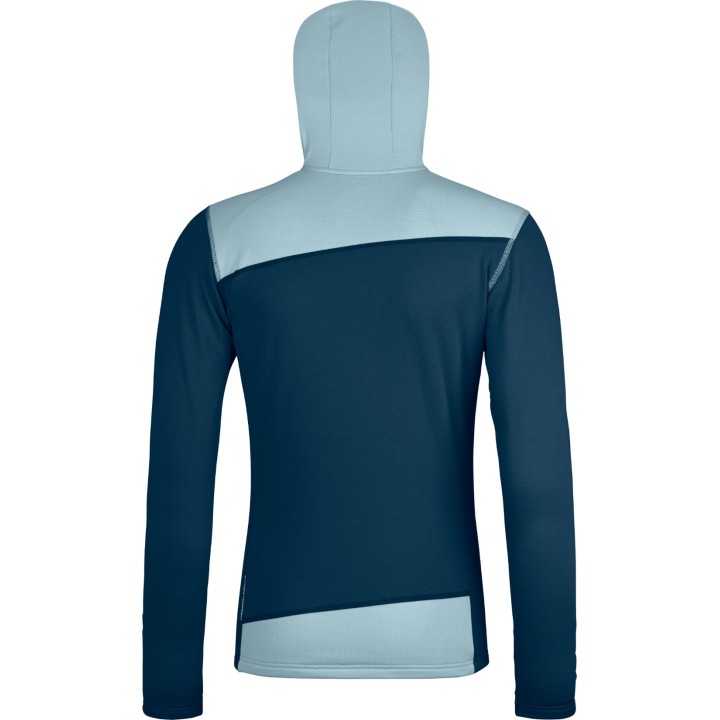 Sudadera con capucha Ortovox Fleece Light para mujer, color Deep Ocean, talla S