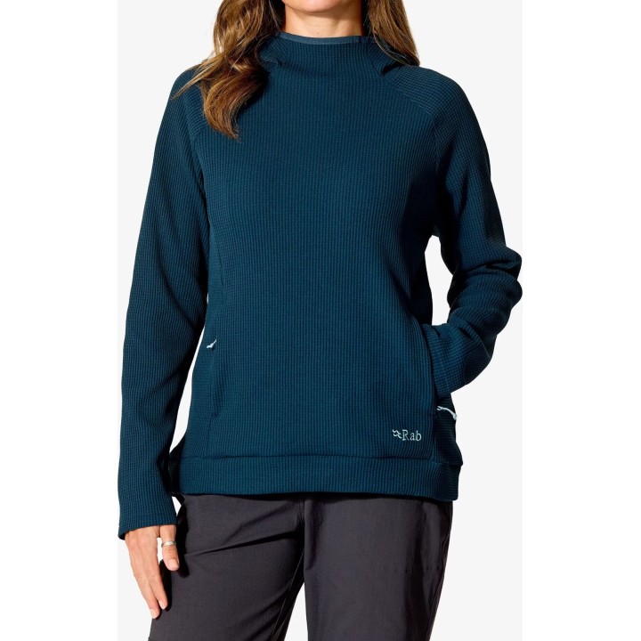 Pull à capuche Rab Hepton, bleu Tempest, taille S