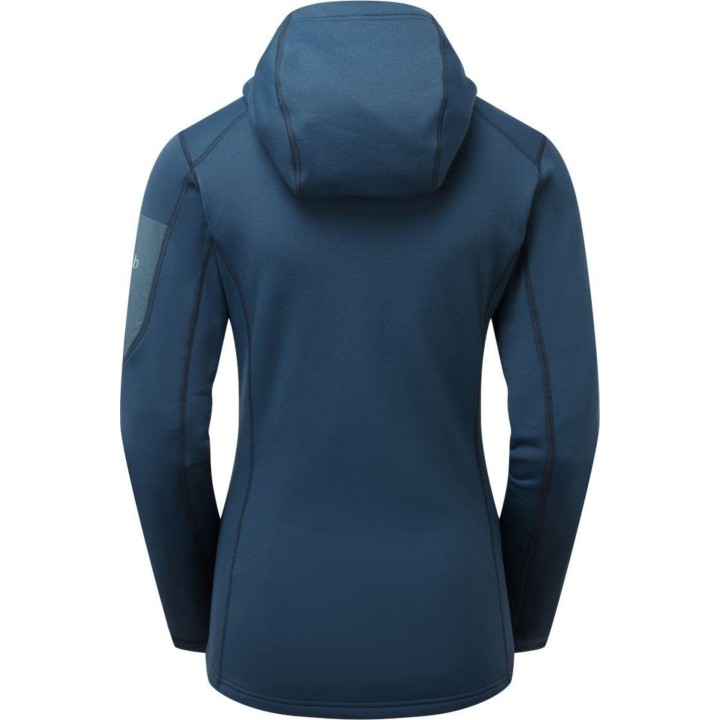 Sudadera con capucha Rab Modulus para mujer, azul Tempest, talla M
