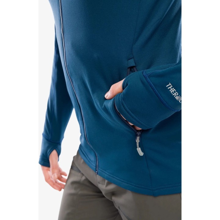 Sweat à capuche Rab Modulus, bleu Tempest, taille L