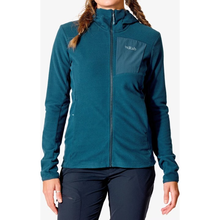 Rab Tecton Hoody para Mulher, Azul Tempest, M
