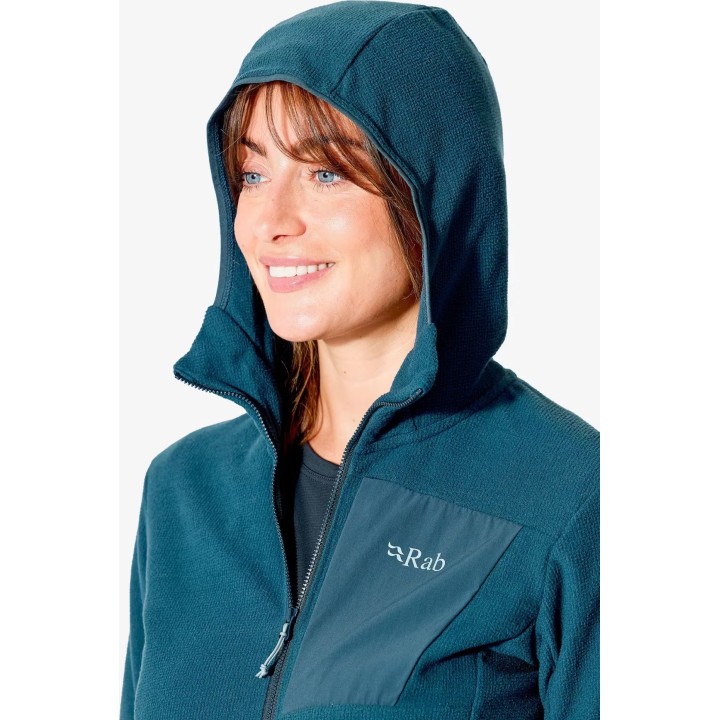 Rab Tecton Hoody para Mulher, Azul Tempest, M
