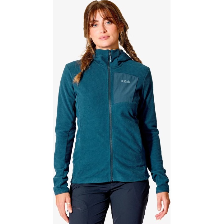 Sudadera con capucha Rab Tecton, azul Tempest, talla S