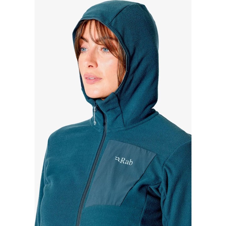 Sudadera con capucha Rab Tecton, azul Tempest, talla S