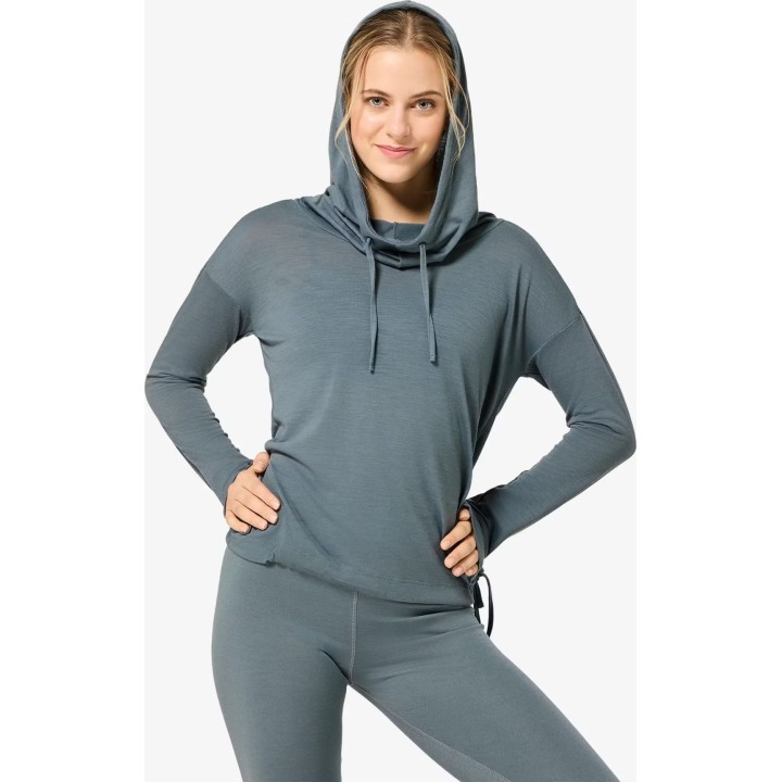 Super.natural Funnel Hoodie Damen Stormy Weather S