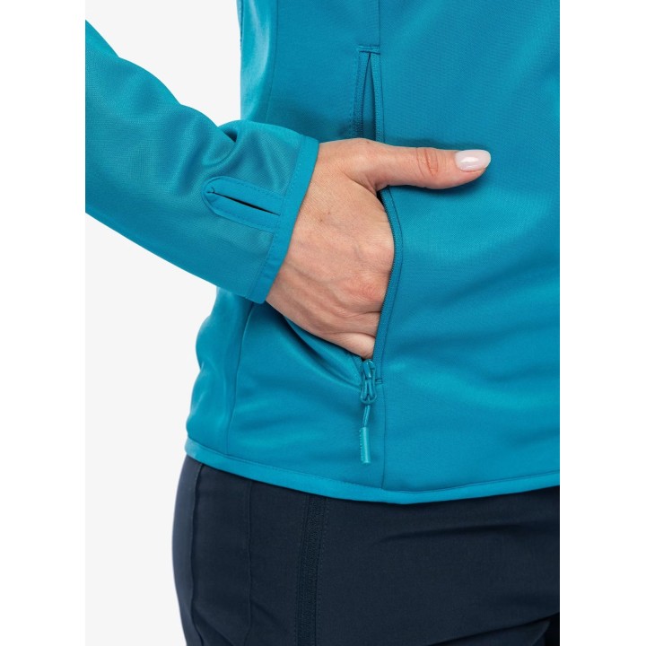 Viking Yosemite Hoodie Women Turquoise/Fuchsia XL