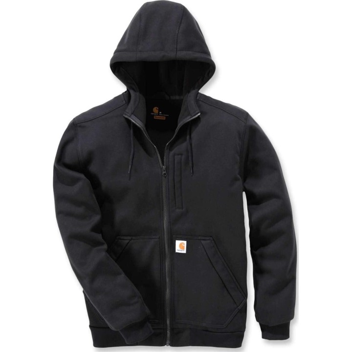 Felpa con cappuccio e zip integrale Carhartt Clarksburg da donna, nera, taglia M