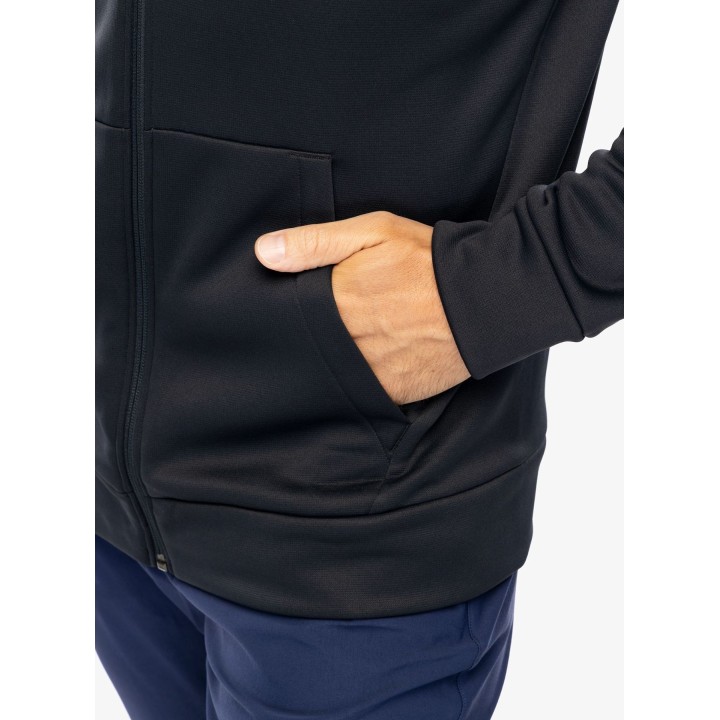Sudadera con capucha y cremallera completa Under Armour Armour Fleece para hombre, negra, talla M
