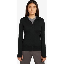 Sweat à capuche zippé à manches longues Icebreaker Merino 260 Quantum IV pour femme