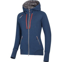 Ocun Hoodie Zipper Women Blue Opal/Silverscone M