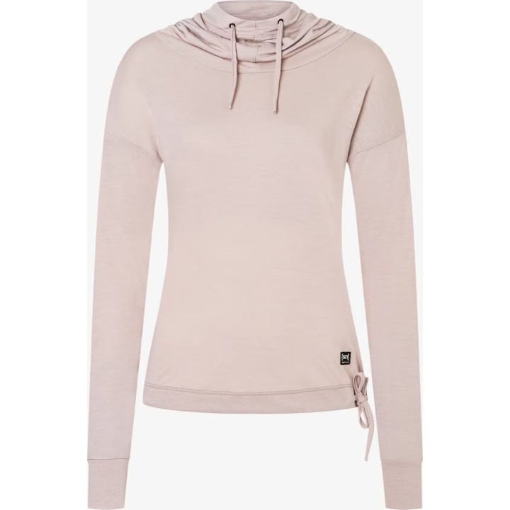Moletom com capuz Super.natural Funnel para mulher, cor rosa empoeirado, tamanho M