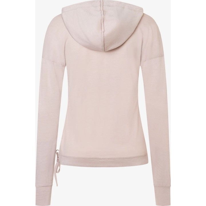 Moletom com capuz Super.natural Funnel para mulher, cor rosa empoeirado, tamanho M