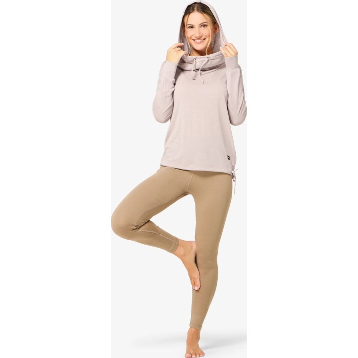 Felpa con cappuccio Super.natural Funnel da donna, rosa antico, taglia S