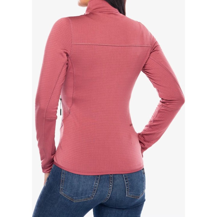 Oakley Canopy Full-Zip Fleece Sweatshirt Women Rosewood M