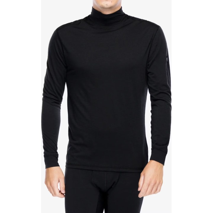 Super.natural Tundra175 Jersey de cuello alto para hombre, negro azabache