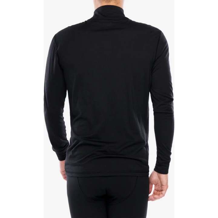Super.natural Tundra175 Jersey de cuello alto para hombre, negro azabache