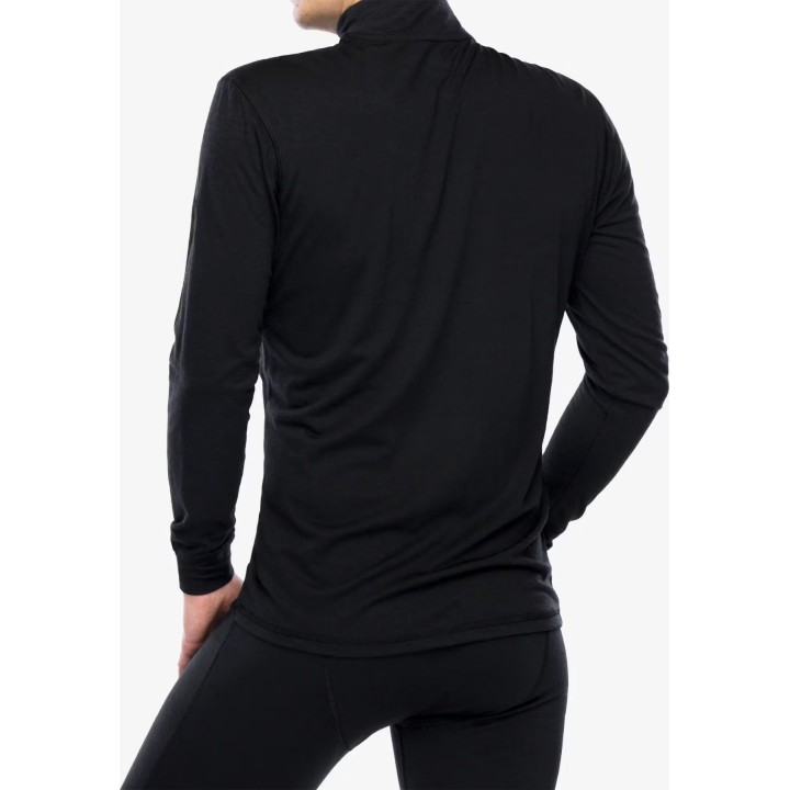 Super.natural Tundra175 Jersey de cuello alto para hombre, negro azabache
