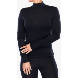 Super.natural Tundra175, jersey de cuello alto para mujer, negro azabache, talla S