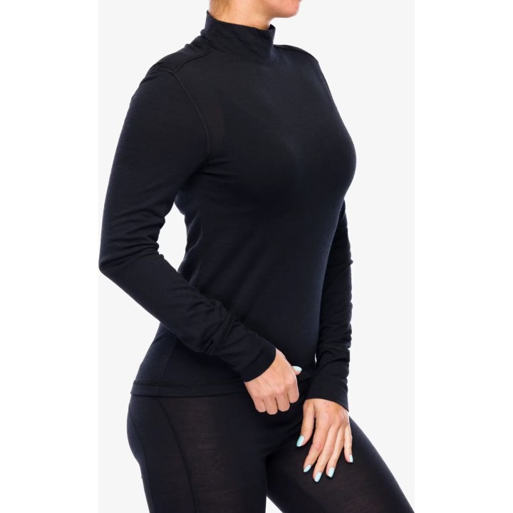 Super.natural Tundra175 Rollkragenpullover für Damen, Tiefschwarz, Größe S