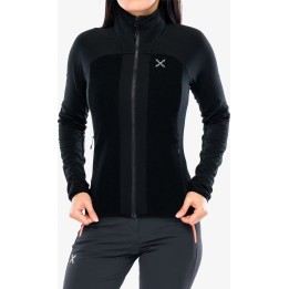 Chaqueta polar Montura Stretch 2 Maglia para mujer, negro/negro, talla M
