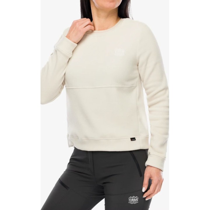Chaqueta polar Turbat Scout para mujer, color beige niebla, talla S