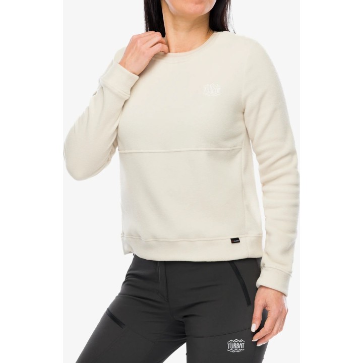 Chaqueta polar Turbat Scout para mujer, color beige niebla, talla S