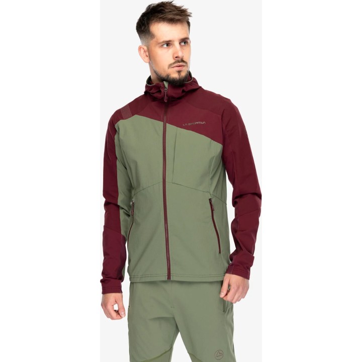 Chaqueta Softshell Aequilibrium Speed de La Sportiva, color Cypress/Redwood, talla M