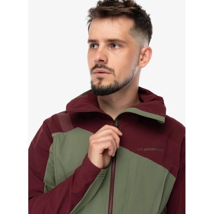 Chaqueta Softshell Aequilibrium Speed de La Sportiva, color Cypress/Redwood, talla M