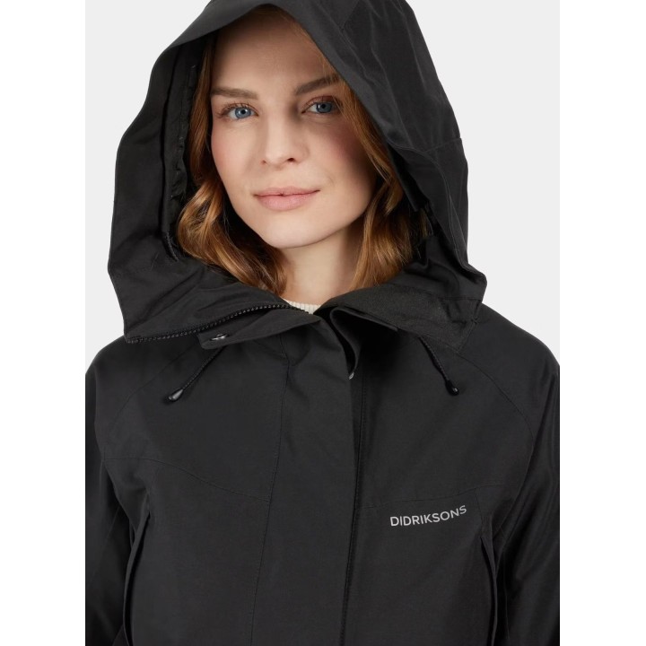 Didriksons Ilma Parka 8 para mujer, negro, talla M