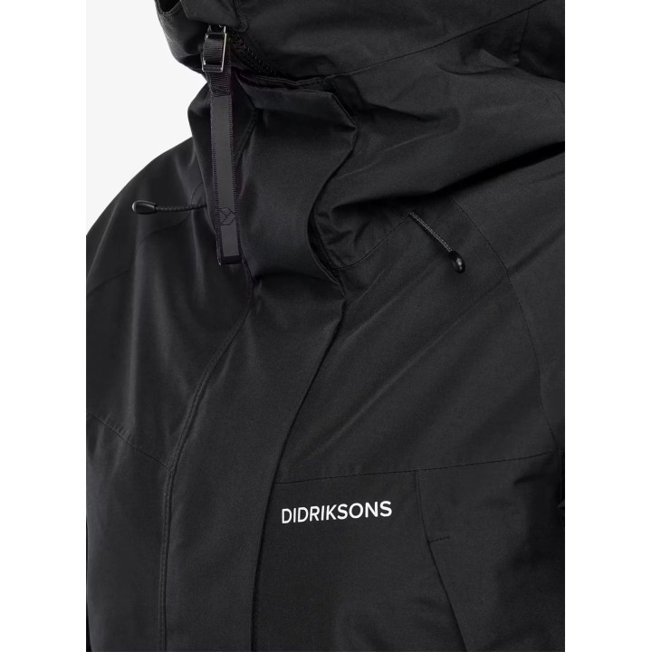 Didriksons Ilma Parka 8 para mujer, negro, talla M