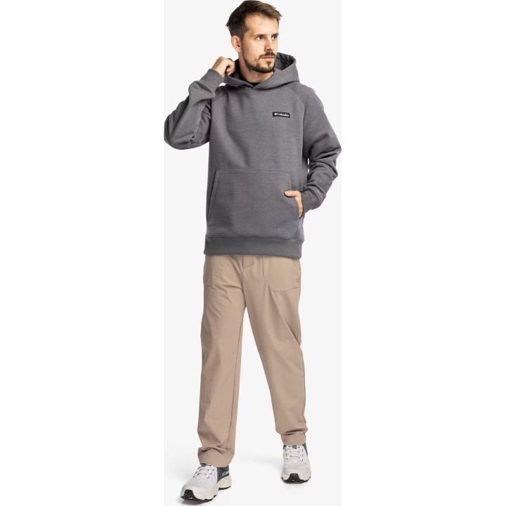 Camisola com capuz Columbia Dry Creek Heavyweight, cinzento mesclado «City Grey», tamanho L