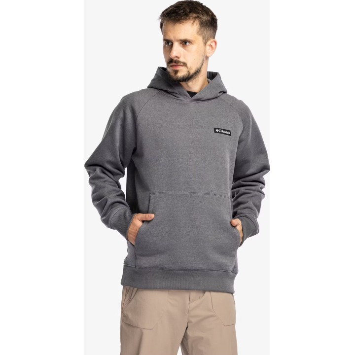 Sweat à capuche épais Columbia Dry Creek, gris chiné « City Grey », taille L