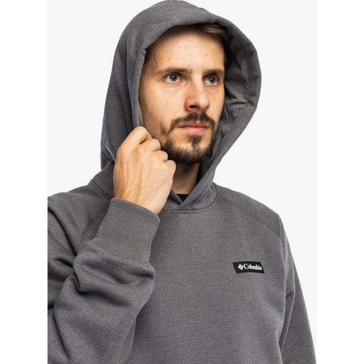 Sweat à capuche épais Columbia Dry Creek, gris chiné « City Grey », taille L