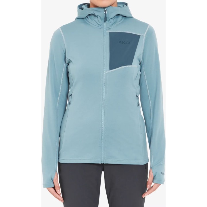 Felpa con cappuccio Rab Superflux da donna, modello Citadel S