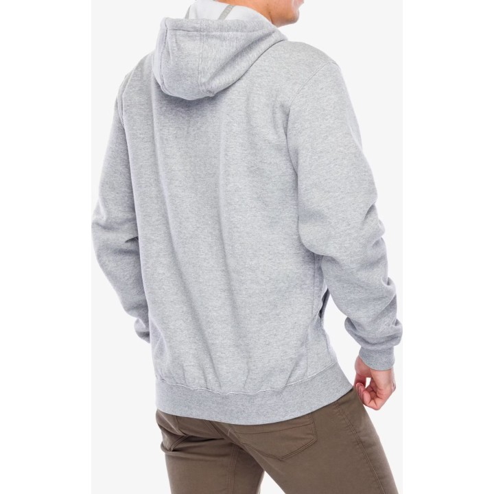 Sudadera con capucha y cremallera completa Carhartt de peso medio, color gris jaspeado