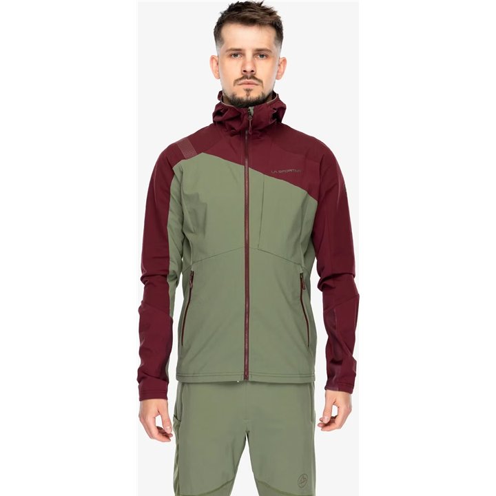 Chaqueta Softshell Aequilibrium Speed de La Sportiva, color Cypress/Redwood, talla L