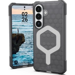 Capa magnética UAG Essential Armor com módulo magnético integrado para Samsung Galaxy S26 (cinza claro)