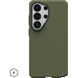 Custodia magnetica UAG Civilian LT con modulo magnetico integrato per Samsung Galaxy S26 Ultra (verde oliva).
